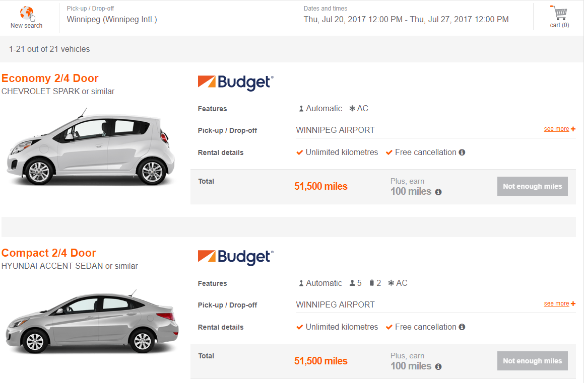 a screenshot of a car sales